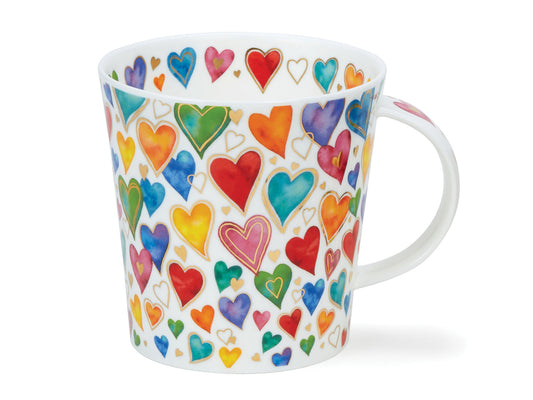 Dunoon Cairngorm Dazzle Hearts Mug