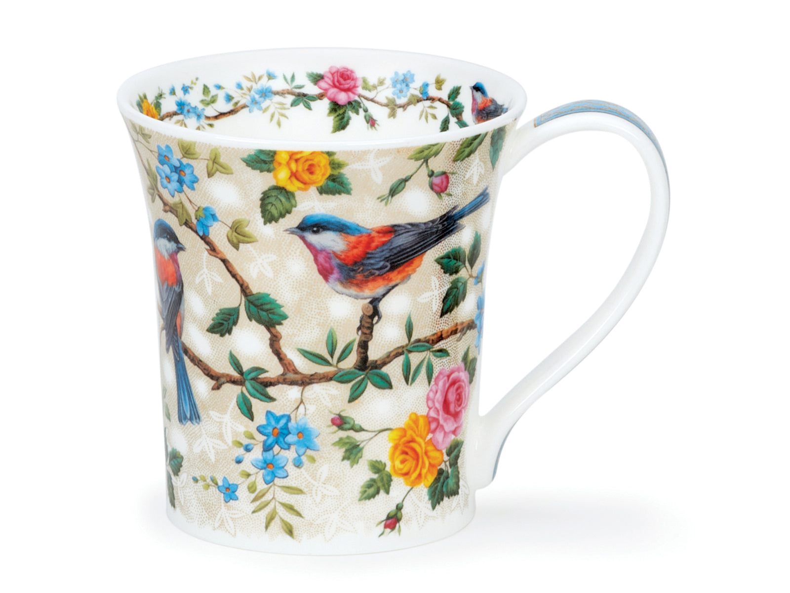 Mug Dunoon Jardin Fleuri Bleu - Compagnie Anglaise des Thés