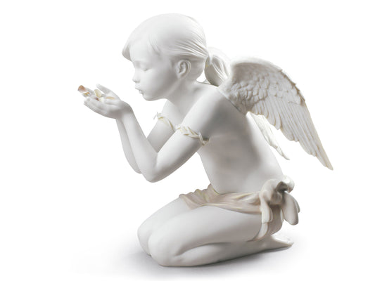 Lladro A Fantasy Breath - Girl Angel Figurine