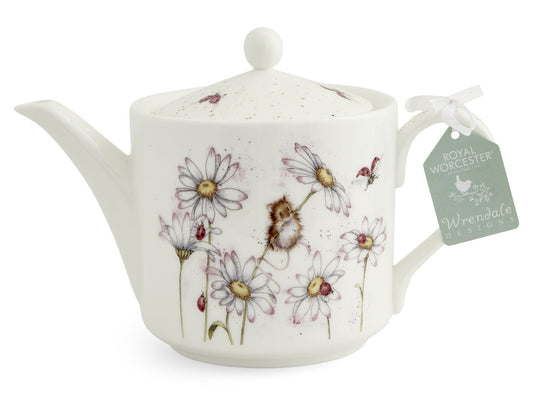 Wrendale Oops A Daisy 2 Pint Teapot - Mouse