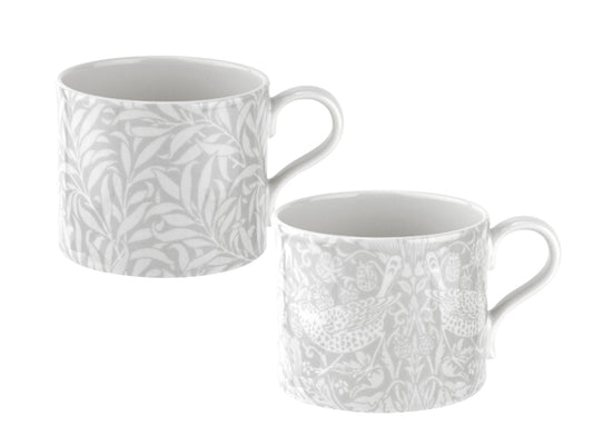 Strawberry Thief &amp; Willow – in a chic white &amp; grey color palette, perfectly complementing modern interiors.