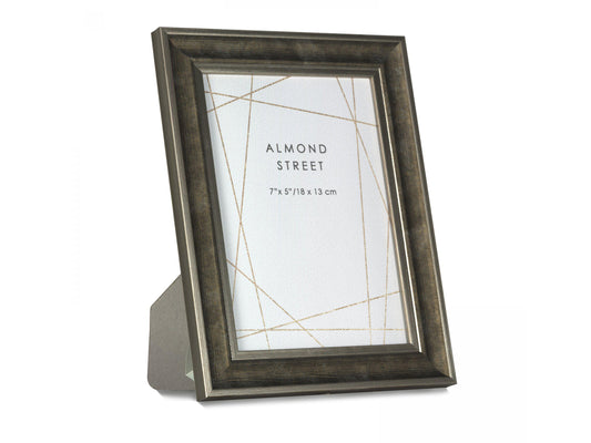 A large metallic dark brown frame with a moulded edge