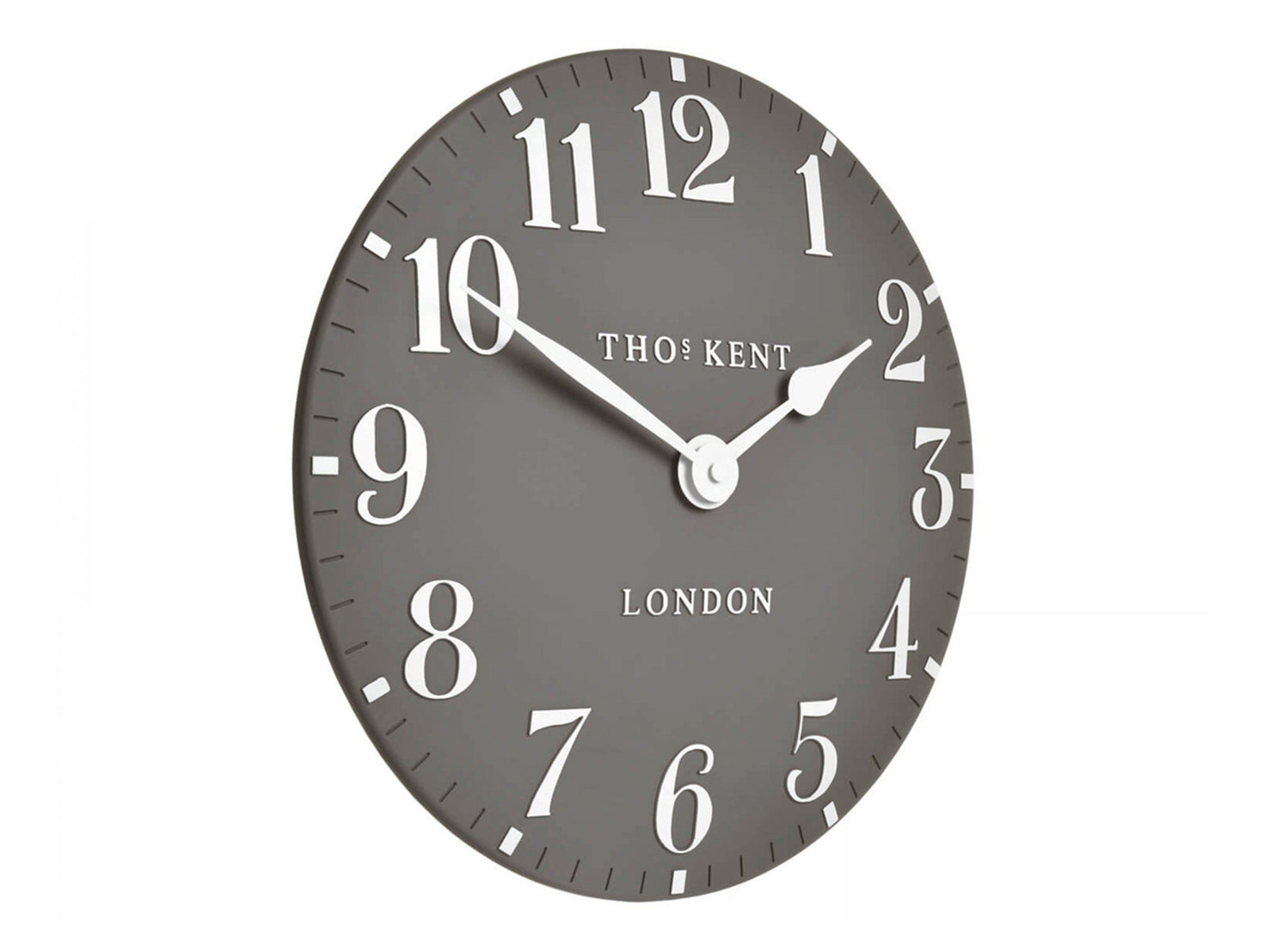 Thomas Kent Arabic Wall Clock - Dolphin Grey (30cm/12
