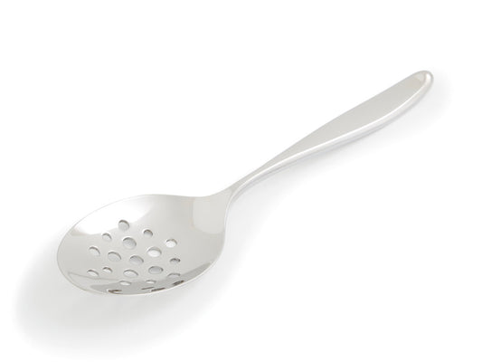 This stainless steel slotted spoon is part of Sophie Conran's floret range and is ideal for serving up freshly boiled vegetables or removing deep fried foods from hot oil.