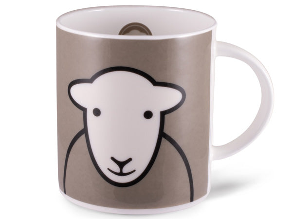 Greet the day with a cheerful "Hello" from Herdy.  Rise and shine, savor your preferred beverage in the grey Herdy Hello mug.  Rest assured, it will set the tone for your day with a delightful smile.