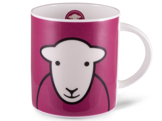 Greet the day with a cheerful "Hello" from Herdy.  Rise and shine, savor your preferred beverage in the pink Herdy Hello mug.  Rest assured, it will set the tone for your day with a delightful smile.