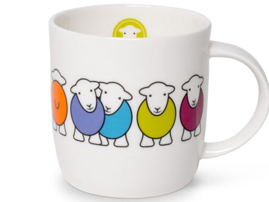 In Cumbrian dialect, "Marra" translates to 'friend,' and here's Herdy surrounded by all of his charming companions.  The gracefully curved design of this mug invites you to embrace them all with ease!