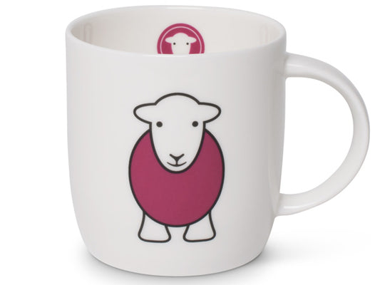 Meet the adorable mug named "Yan," derived from the traditional Yan Tyan Tethera counting rhyme used by shepherds.  Featuring Herdy's charming face & pink bodyon one side and an even cuter bum on the other, he's guaranteed to bring forth not just one, but multiple smiles – perhaps two, three, or even four!