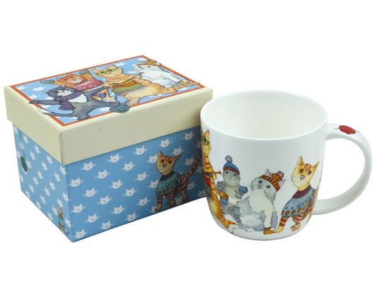 Crafted by Emma as an integral part of her Kittens in Mittens collection, these Fine Bone China mugs are thoughtfully presented in an exquisite gift box, making them the ultimate gift for that special someone. Dishwasher & Microwave Safe Capacity of 350ml Height 8.5 cm Diameter 9 cm
