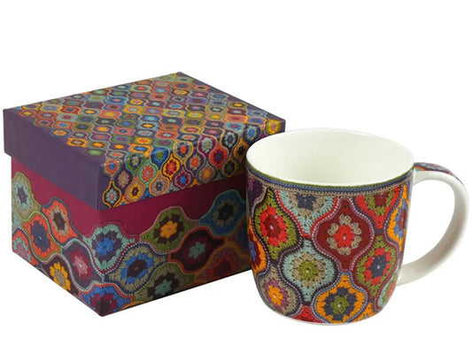 Crafted by Janie Crow as an integral part of her Mystical Lanterns collection, these Fine Bone China mugs are elegantly showcased in a captivating gift box, ensuring they are the ideal gift for that special someone.  Dishwasher & Microwave Safe Capacity of 350ml Height 8.5 cm Diameter 9 cm