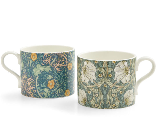 Spode Morris Co Seaweed Pimpernel Mugs Pair The Chinashop®
