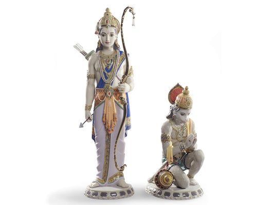 Lladro Lakshman and Hanuman (Limited Edition of 1800)