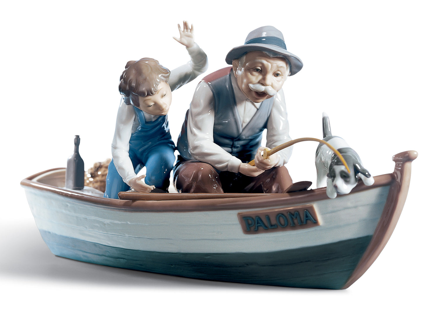Lladro Fishing with Gramps