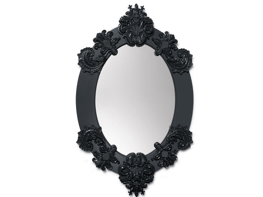 Lladro Oval Mirror - Black