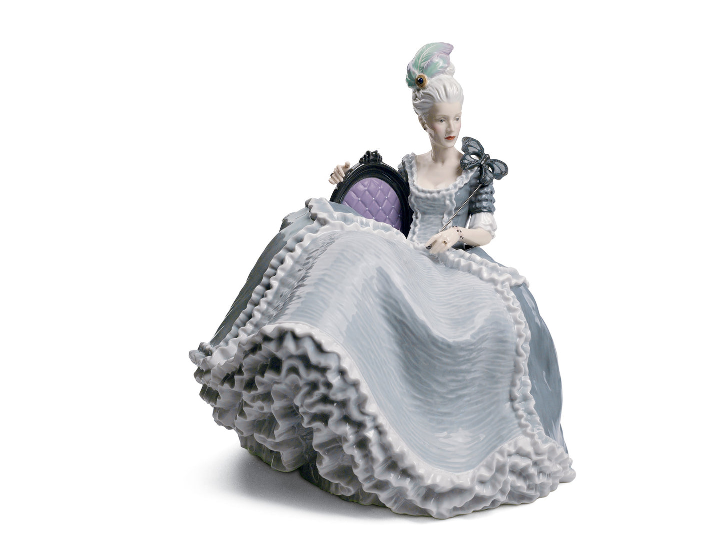 Lladro Rococo Lady At The Ball