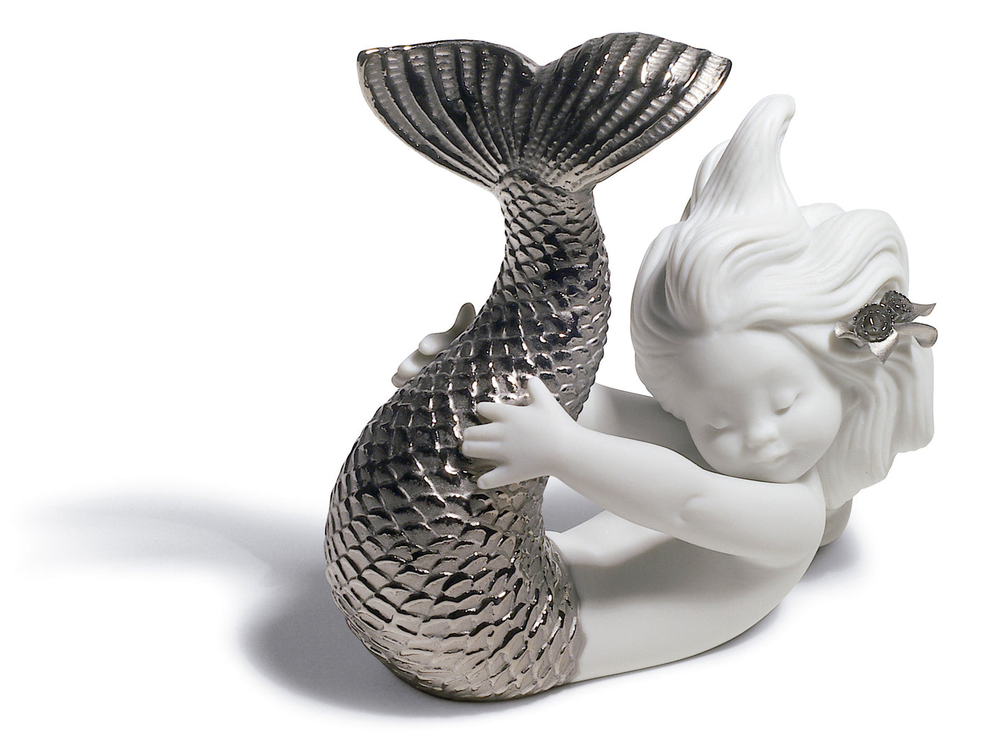 Lladro Playing at the Sea - Re-Deco & Silver