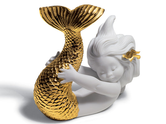 Lladro Playing At Sea - Re-Deco & Golden