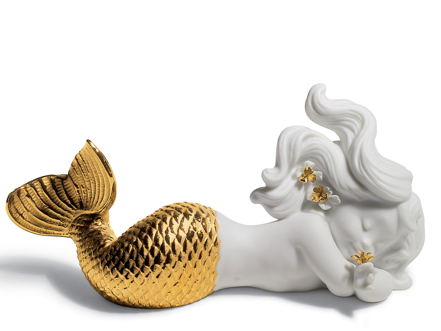 Lladro Day Dreaming At Sea - Re-Deco & Golden