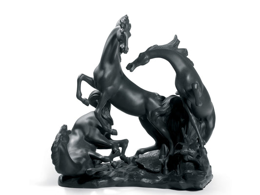 Lladro Horses Group - Black (Limited Edition of 1000)