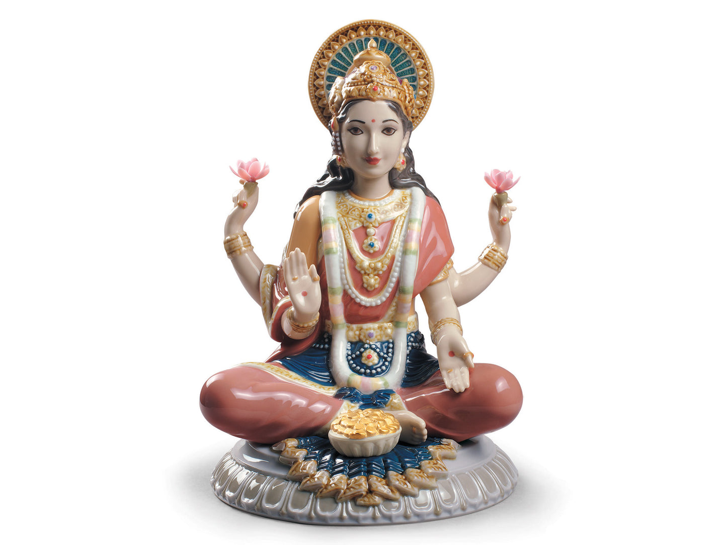 Lladro Goddess Sri Lakshmi