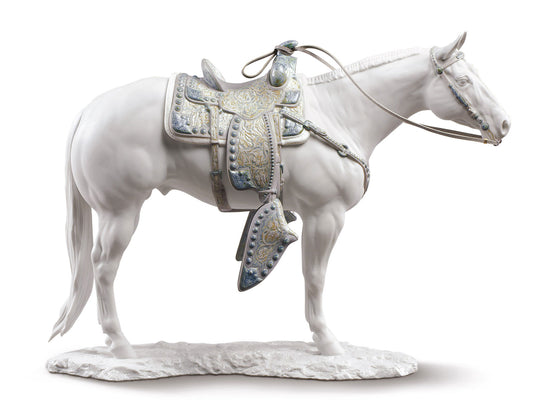 Lladro White Quarter Horse