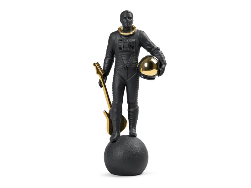 Lladro Walking On The Moon (Limited Edition Of 300) - Black / Gold