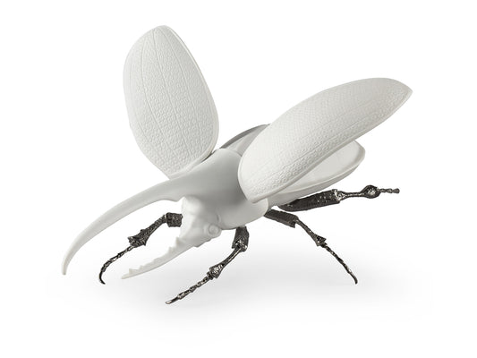Lladro Hercules Beetle - Matte White