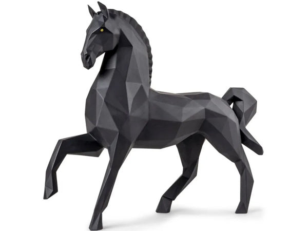 Lladro Horse (matte black)
