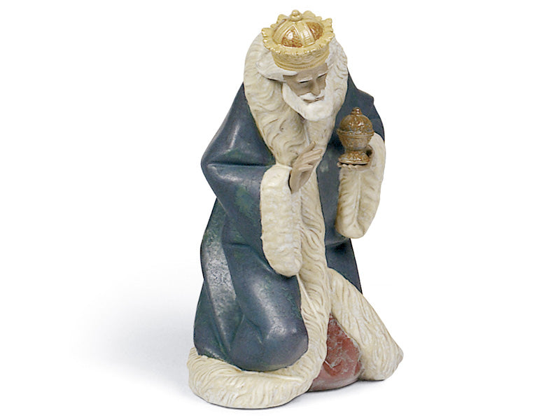 Lladro King Melchior Gres porcelain figure, 01012278.