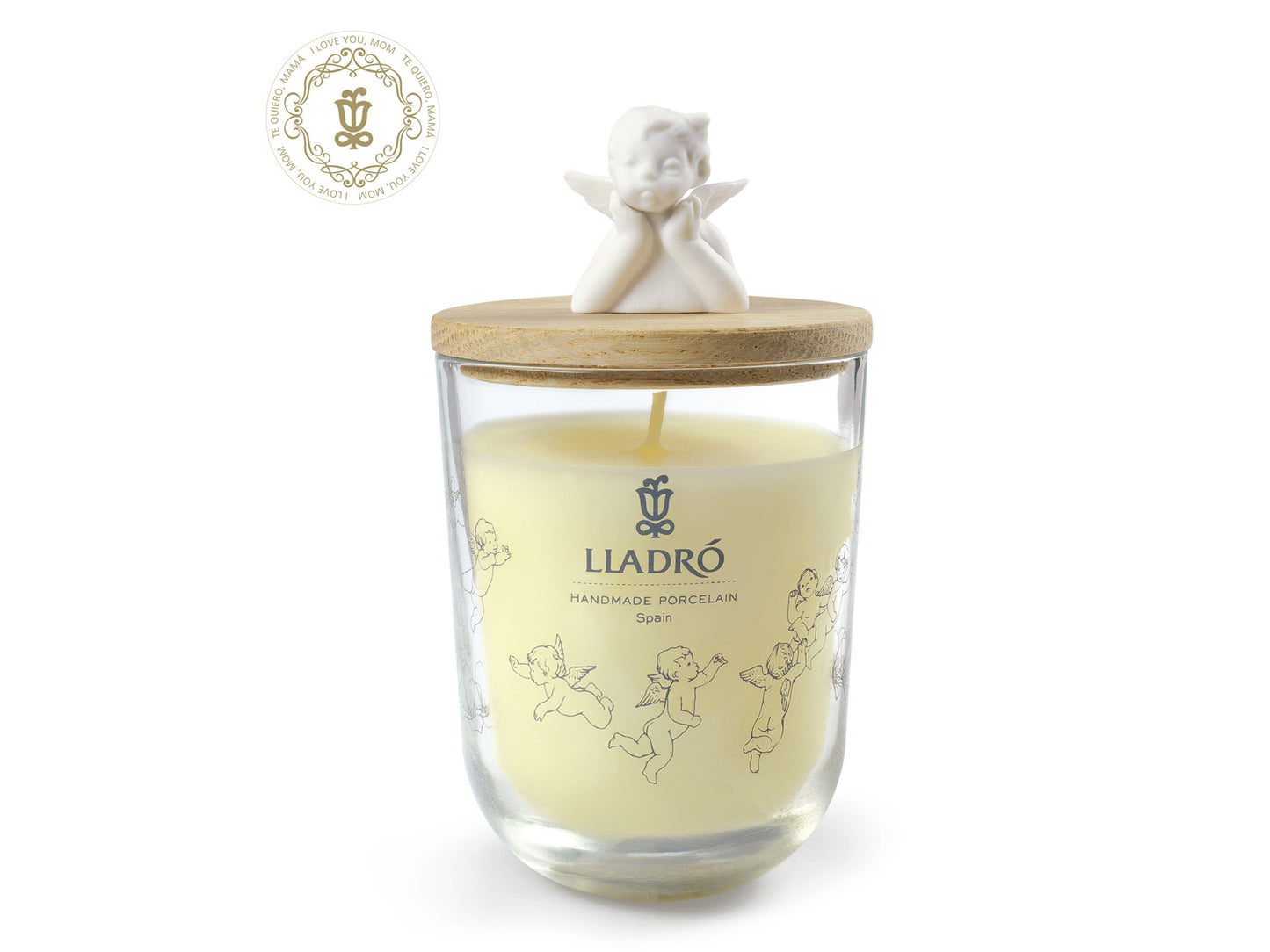 Lladro Missing You Candle - I Love You, Mom