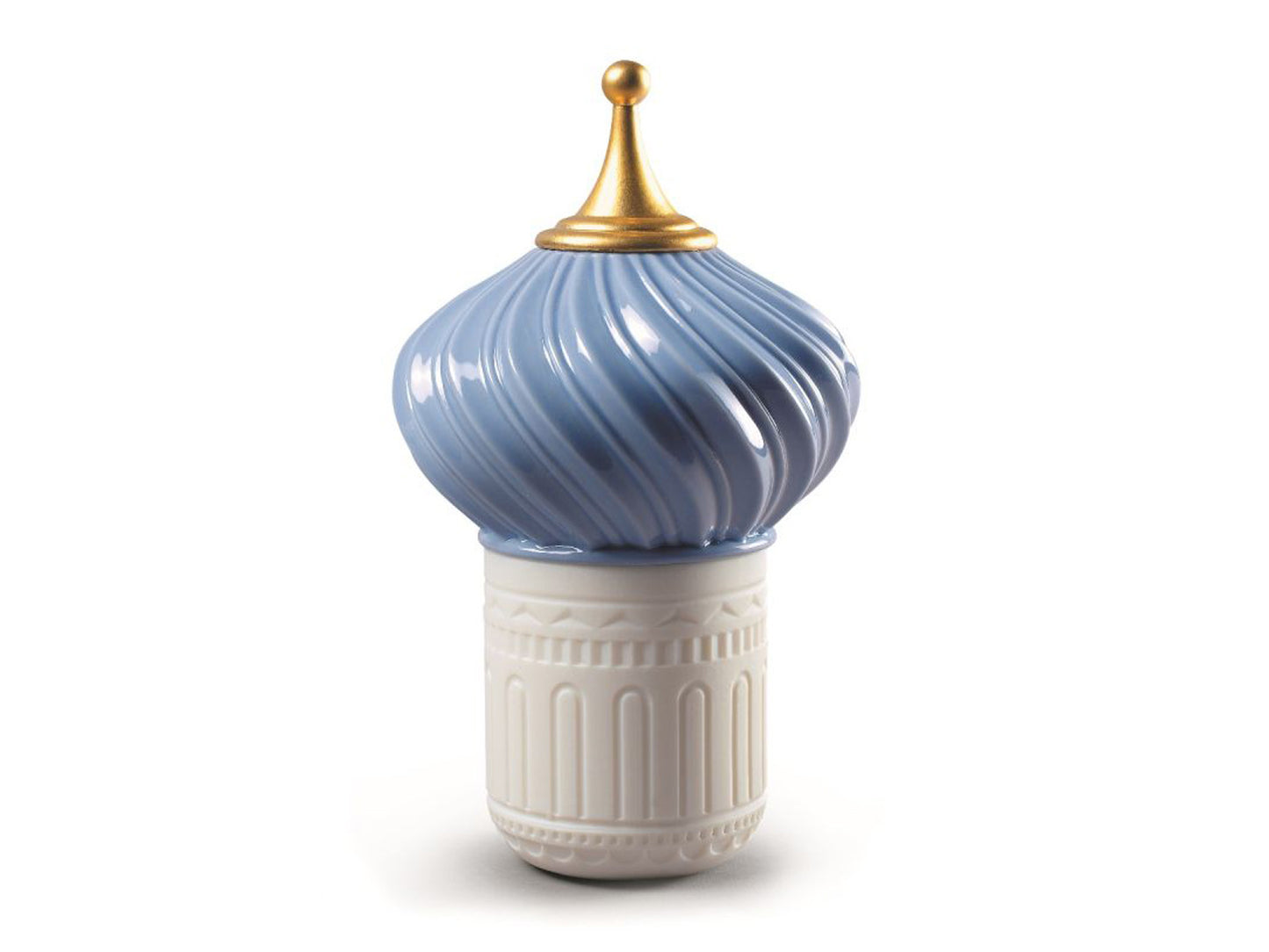 Lladro Porcelain Mauve Spire Candle 1001 Lights