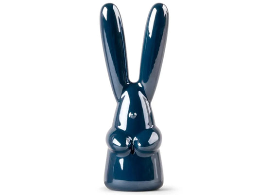 Lladro Dark Blue Porcelain bunny Figurine