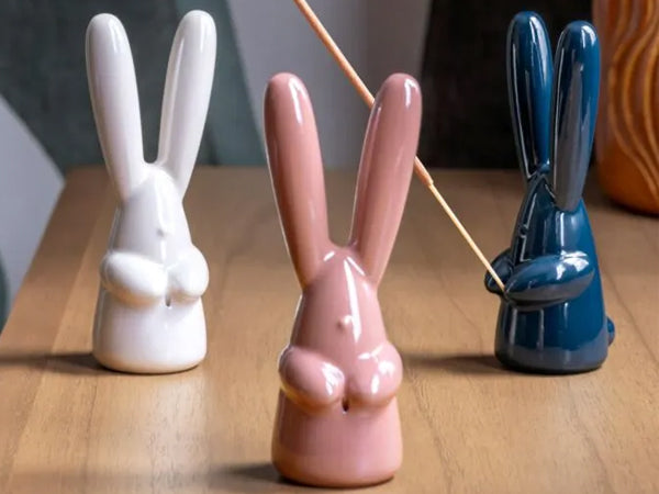 Lladro Bunny Figurine - Pink