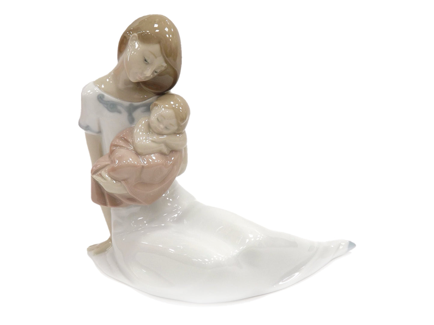 Nao porcelain figurine of a mother holding her baby