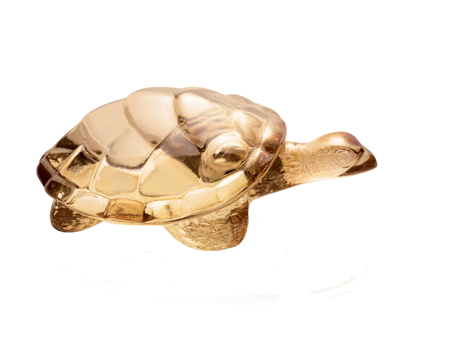 Lalique Caroline Turtle - Gold Luster