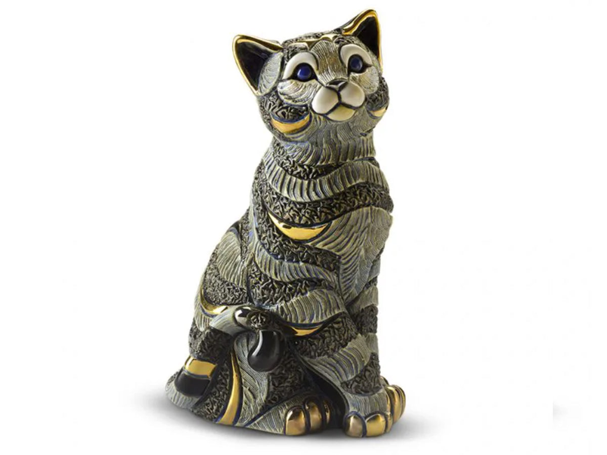 De Rosa Porcelain Striped Cat