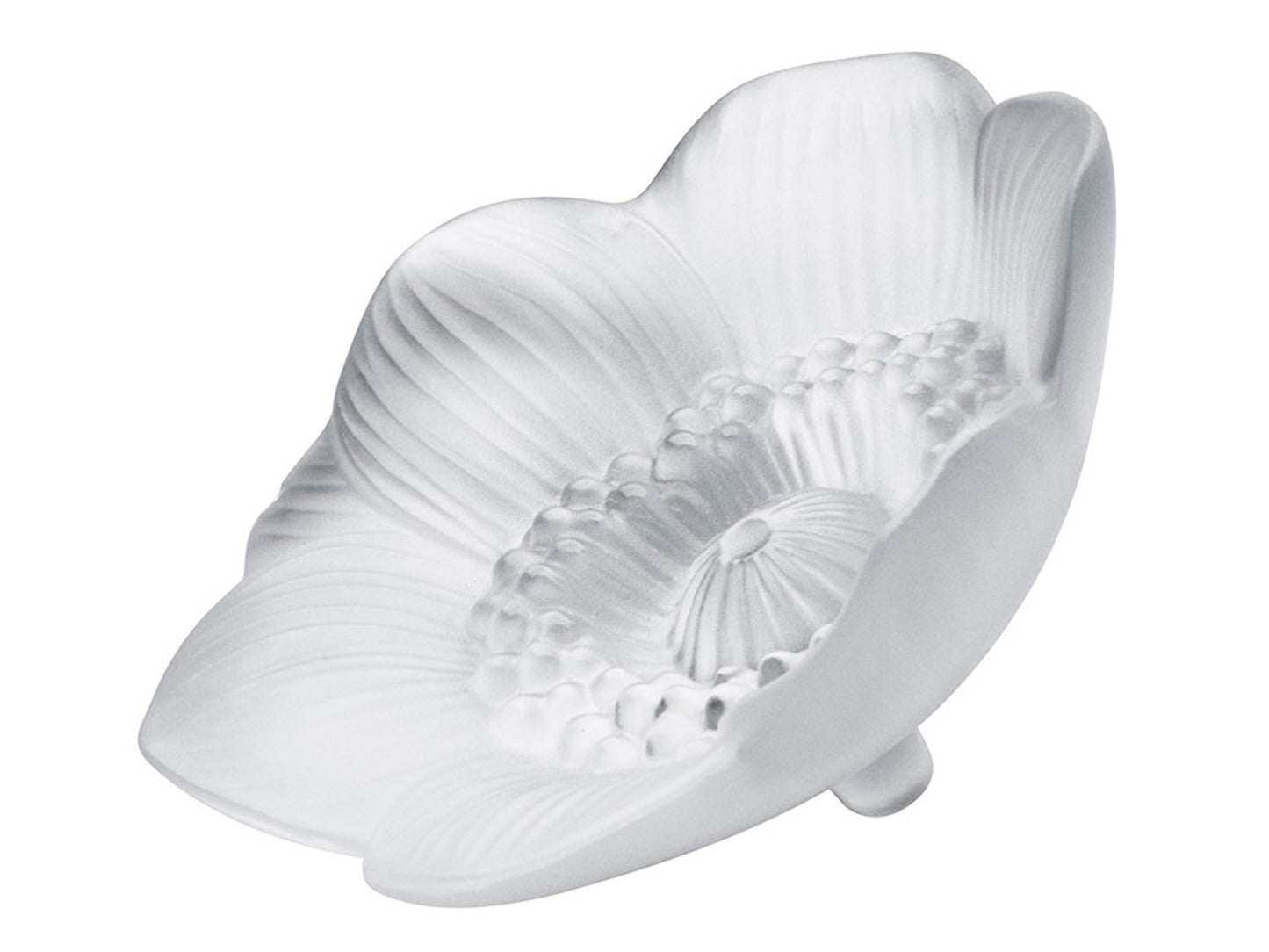Lalique Anemone Sculpture Small - Clear