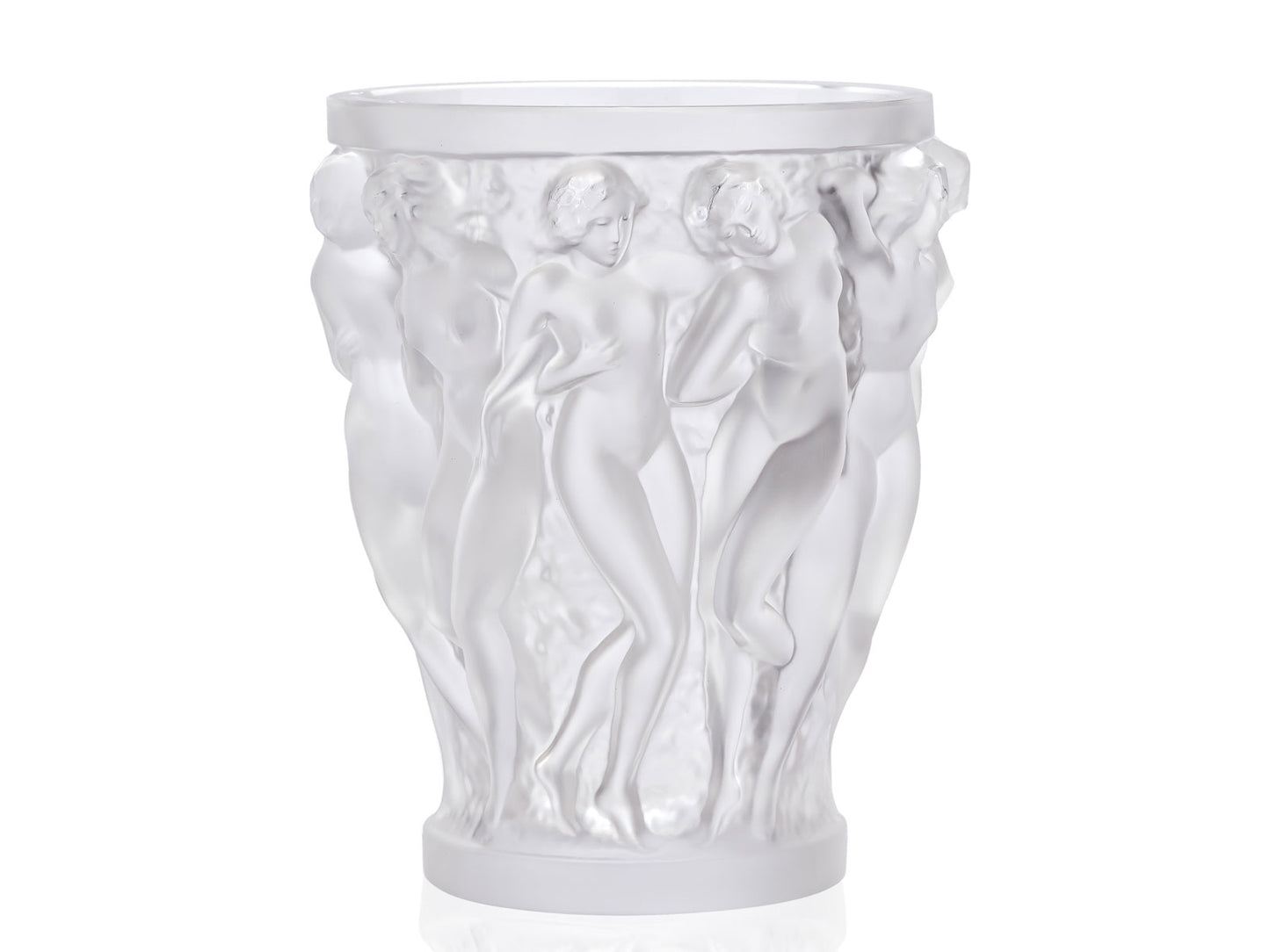 Lalique Bacchantes Vase Small - Clear