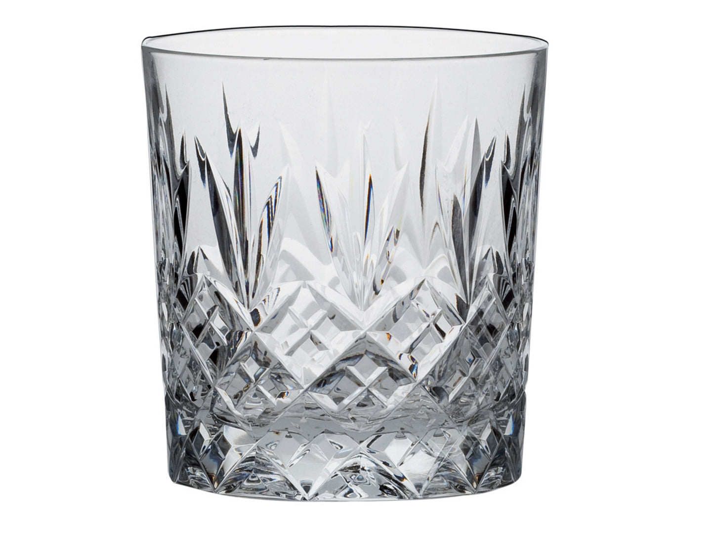 Royal Scot Crystal Edinburgh Tumblers - Large / Single is a hand-cut whiskey tumbler that is patterned with the signature Edinburgh design, along with its classic straight-shape and weighted bottom to avoid spillages.