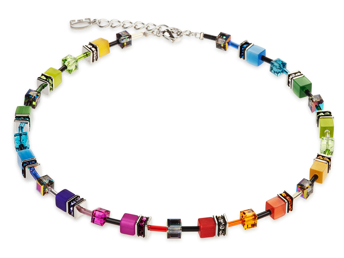 Coeur De Lion Geocube® Rainbow Necklace