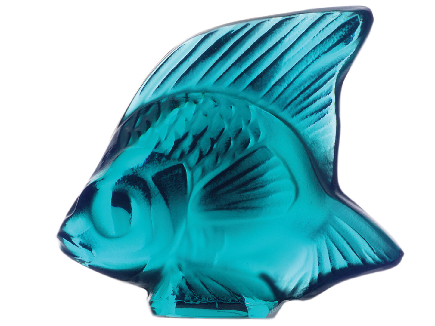Lalique Fish Seal - Turquoise