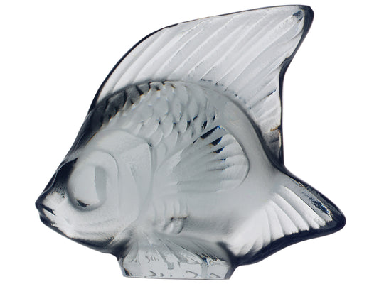 Lalique Fish Seal - Grey
