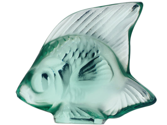 Lalique Fish Seal - Mint Green