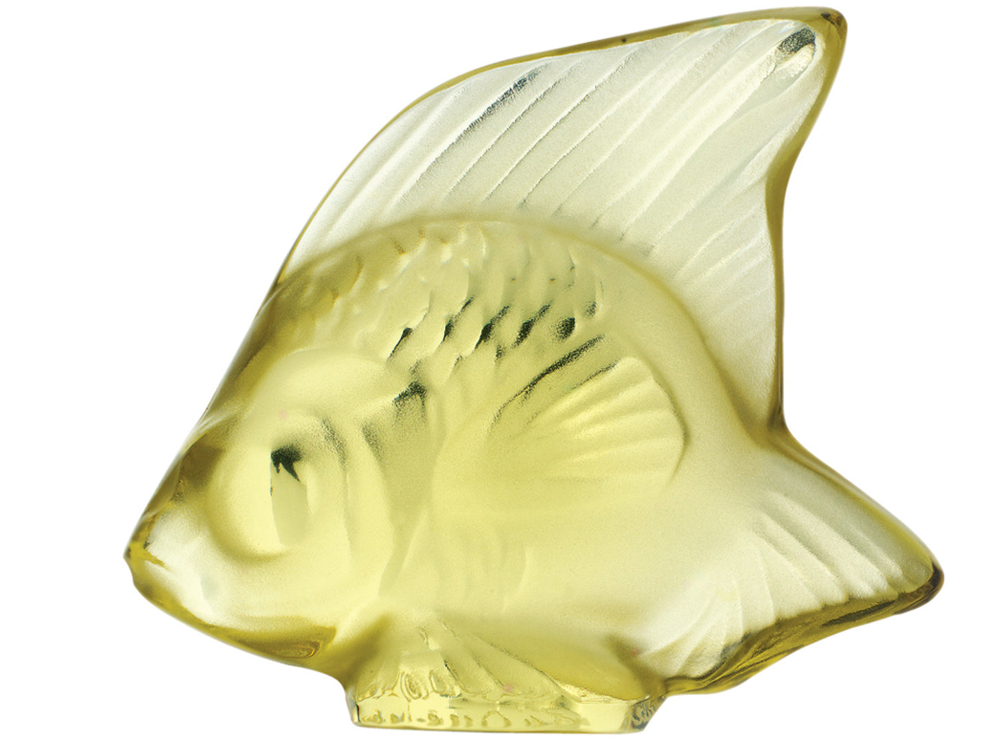 Lalique Fish Seal - Yellow