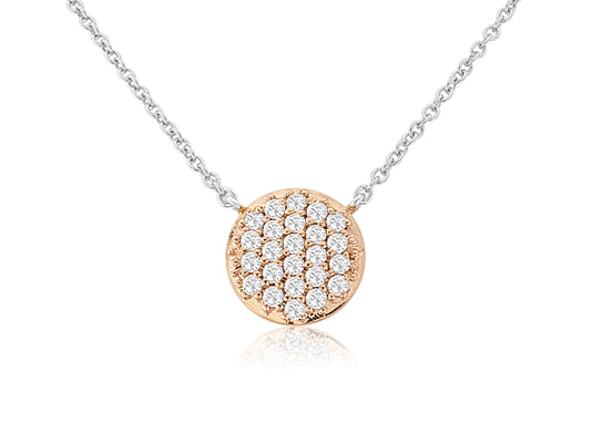 Waterford Jewellery Rose Gold Circle Crystal Pendant