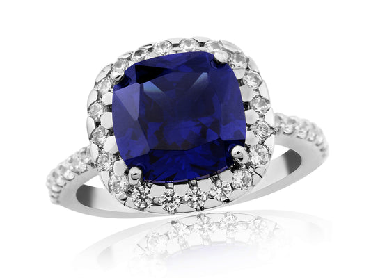 Waterford Jewellery Silver Small Sapphire Ring