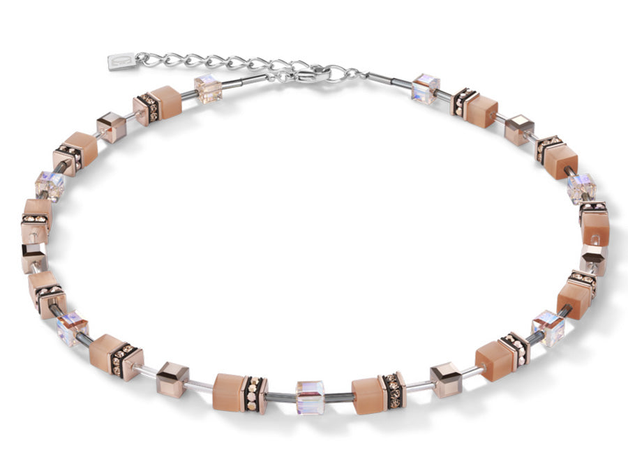 Coeur De Lion Geocube® Peach Necklace
