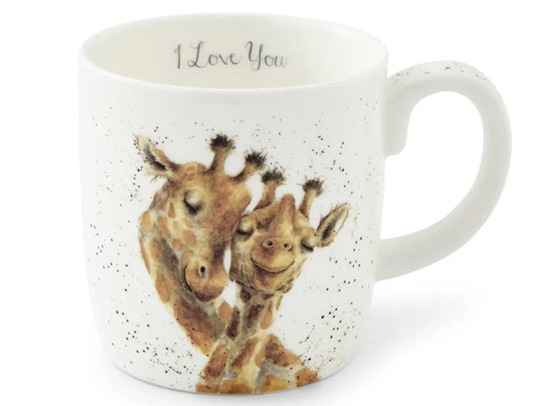 Royal Worcester Wrendale Large Mug - I Love You / Giraffe