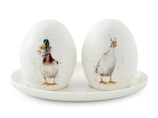 Royal Worcester Wrendale Salt & Pepper on Tray