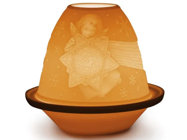 Lladro Lithophane Votive Light - Angel with Star | The Chinashop®